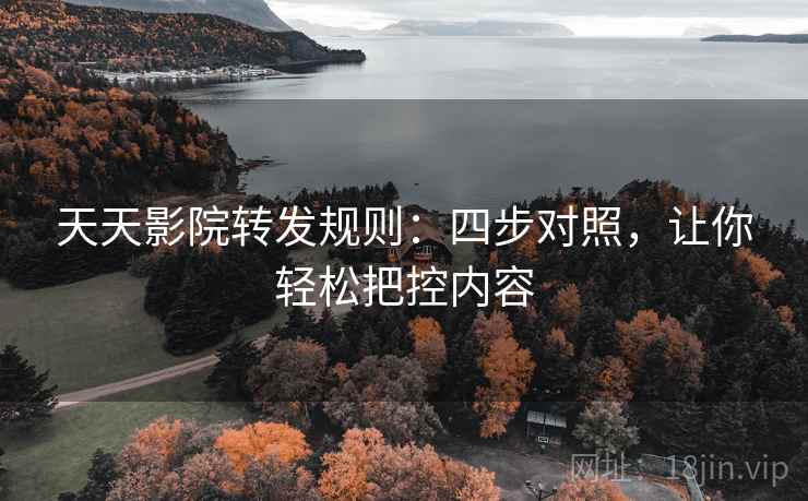 天天影院转发规则：四步对照，让你轻松把控内容
